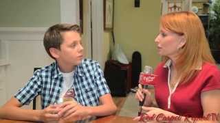 Jacob Bertrand at Disney XDs New Series quotKirby Bucketsquot Set Visit KirbyBuckets [upl. by Shanna852]