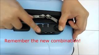 3 Steps to reset Luggage lock no reset button type [upl. by Veronique]