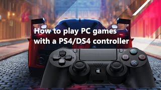 How to play PC games with a DualShock PS4 controller CyberPunk [upl. by Vasti465]