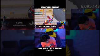 quick DBS 1 vs 3 clutch 😳 jonathan gaming shorts trending comedy funny fyp tdm bgmi video [upl. by Tegirb]