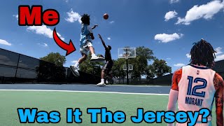 Was It The Jersey 1v1 Basketball Against Homeboy New Ja Morant Jersey [upl. by Eihcra]