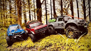 Traxxas TRX4 High Trail Sport and Bronco Woodland Trail Run [upl. by Clarice]