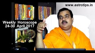 Weekly Horoscope 2330 April2017 in Hindi by Pt Deepak Dubey [upl. by Derron]