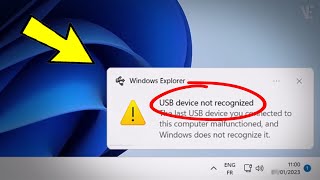 Fix USB Device Not Recognized in Windows 11  10  How To Solve usb device not recognized 5 Ways [upl. by Siloum801]