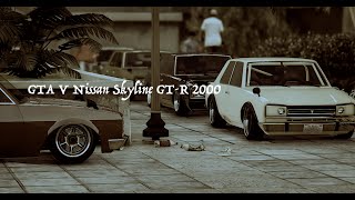 GTA 5 Vulcar Warrener Meet  Stance Car Meet  Nissan Skyline GTR 2000  GTA V R Editor [upl. by Niatsirhc]