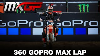 360 GoPro MAX Lap with Jordi TIXIER  MXGP of Lommel 2020 motocross [upl. by Eynenihc]