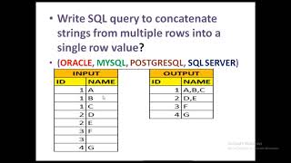 Write SQL query to concatenate multiple rows into a single row  LISTAGG STRINGAGG GROUPCONCAT [upl. by East]