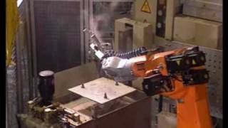 Handling of automotive safety parts with a KUKA robot [upl. by Annayr]