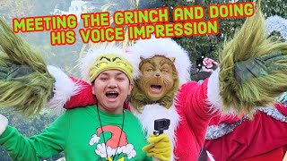 Meet and greet with The Grinch Universal Studios Hollywood 2023 [upl. by Mcdade526]