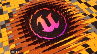 Unreal Engine Motion Design Flippin Tiles Logo Reveal [upl. by Anairam]