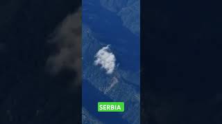 Serbia view from 33000 feet hight [upl. by Ygiaf]