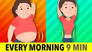 Do This Every Morning For 9 Min  Burn Fat Stretch And Exercise [upl. by Hebert491]