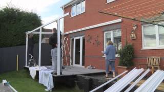 Aluminium Carport Canopy Installation Demonstration [upl. by Anselme]