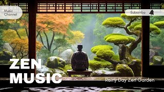 Tai Chi Music  Rainy Day Chinese Zen Garden  Relaxing Meditation [upl. by Sabine]