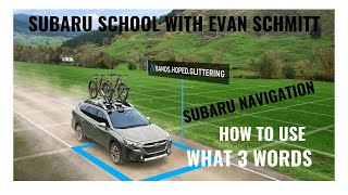 How to use the new feature What3Words on your Subaru Navigation System [upl. by Yovonnda]