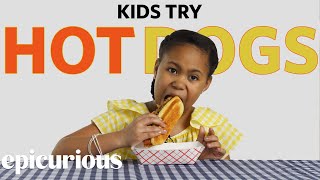 Kids Try Hot Dogs from 10 States [upl. by Yelehsa]