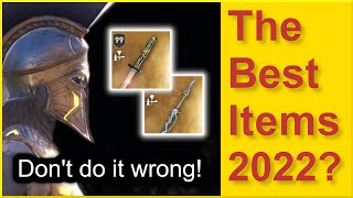 Assassins Creed Odyssey  Best Weapons 2022  Best Swords  Dont use Blade of Yumminess amp Zeus Set [upl. by Notnroht]