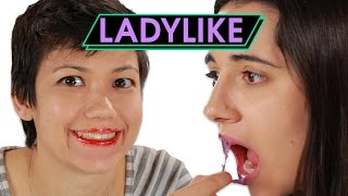 American Women Try Korean Makeup • Ladylike [upl. by Enal]