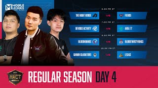 2024 NACT Spring Regular Season Day 4  Mobile Legends Bang Bang [upl. by Ainav]