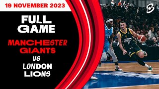 Manchester Giants vs London Lions British Basketball Championship  LIVE [upl. by Mita]