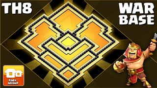 The New Strongest Town Hall 8 War Base in Clash of Clans 2024  Clash of Clans 0578 [upl. by Anir376]