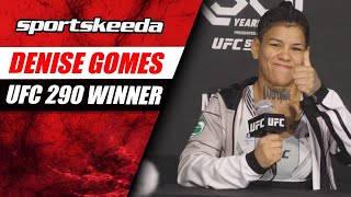 Denise Gomes on making UFC history with TKO win over Yazmin Jauregui [upl. by Jary]