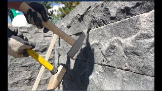 Marrying the Basalt Stone Arrisses with Trow amp Holden Hammers [upl. by Gian868]