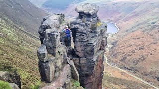 Dovestones to Bircham Clough to Trinnacles Circular hike peak district [upl. by Dehlia]