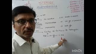 Steroids Structual elucidation and strategy for the synthesis of Androsterone [upl. by Vijnas869]