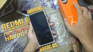 Unboxing amp Custom Rom Redmi 6 Havoc OS Android 11  Custom Rom Hp Orang amp Tes Game [upl. by Nylitsirk]