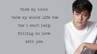 Daniel Padilla  Cant Help Falling In Love With You Lyrics [upl. by Schubert]