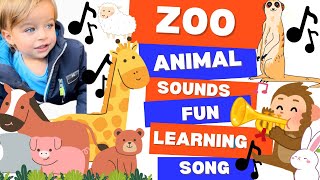 Exciting Zoo Adventure for Kids  Discover Fun Animal Sounds [upl. by Sivatnod190]