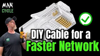 FASTEST RJ45 Connection EVER with DIY Ethernet Cable  Cat5e or Cat6 [upl. by Aihtenak]