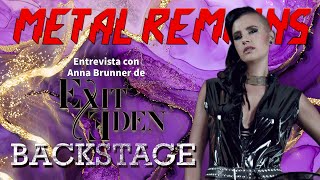 Interview with Anna Brunner from Exit Eden Backstage [upl. by Seely]