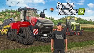 LARGE Tractor CASE IH amp Big Claas In Fs25  Farming Simulator 25  Timelapse [upl. by Azral]