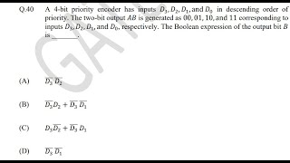 Priority Encoder  GATE 2024 ECE Question  Cleverly Designed to make mistake  Dheeraj Mishra Sir [upl. by Casteel363]