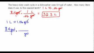 Converting Gallons to Liters 75 [upl. by Asatan]