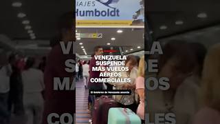 Venezuela suspende más vuelos aéreos comerciales [upl. by Anya]