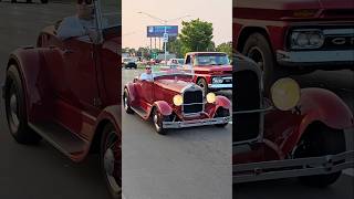 Ford Model A Roadster Classic Car Drive By Engine Sound Woodward Dream Cruise 2024 [upl. by Niwri]