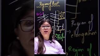 Regions of Root  ncert biology shorts [upl. by Adiaroz]