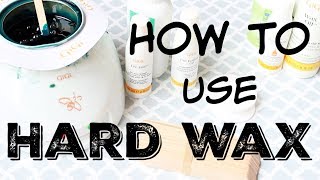 HOW I WAX AT HOME  How to Use Hard Wax  StepbyStep Tutorial  Katie Marie [upl. by Manus182]