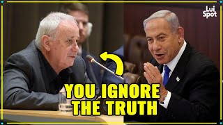 Brave Israeli Historian Lectures Netanyahu on the formation of Israel [upl. by Steffane423]