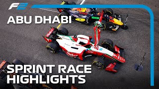 F2 Sprint Race Highlights  2023 Abu Dhabi Grand Prix [upl. by Eiramnerual]