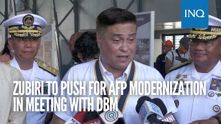 Zubiri to push for AFP modernization in meeting with DBM [upl. by Kaiulani]