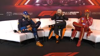 Post Race Press Conference F1 2024 Dutch GP [upl. by Ahcurb]