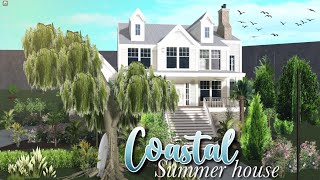 3 Story Coastal Beach House 300k Bloxburg Speedbuild [upl. by Maurili511]