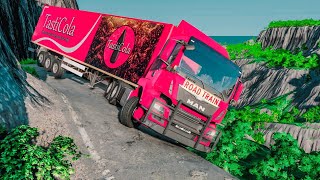 Trucks Vs Cliff Roads  BeamNGdrive 39 [upl. by Sherfield452]