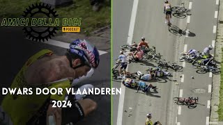 Dwars door Vlaanderen 2024  Massale valpartij dompelt wielerminnend Vlaanderen in rouw [upl. by Melisande]