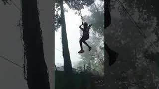 Sky park🥶🥰IsubscribeI yercaudhills skypark zipline [upl. by Bazar]