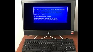 No se ha encontrado ningún dispositivo de arranque PC HP todo en uno [upl. by Jolee639]